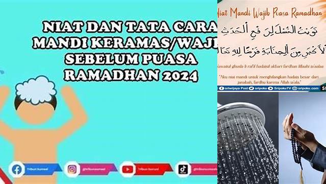 Mandi Wajib Sebelum Puasa