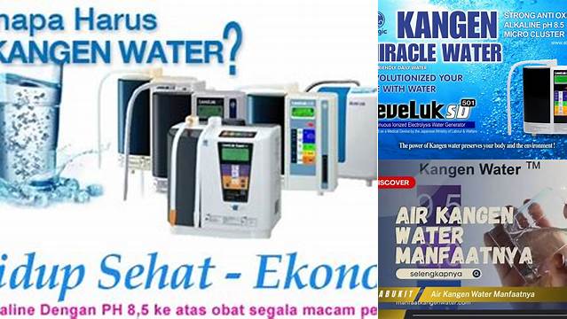 8 Manfaat Manfaat Air Kangen Water Bagi Kesehatan Optimal