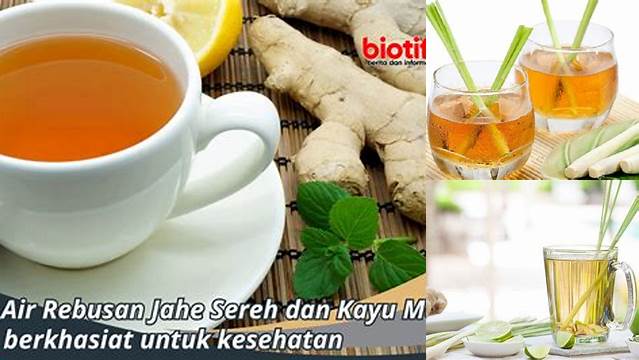 Khasiat Air Rebusan Jahe dan Sereh yang Jarang Diketahui, Yuk Ungkap!