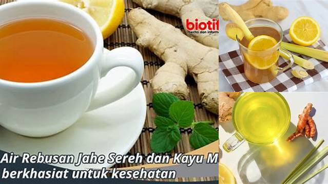 Terungkap Manfaat Air Rebusan Sereh dan Jahe yang Jarang Diketahui