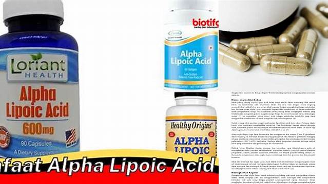 Temukan Manfaat Asam Alpha Lipoat yang Jarang Diketahui