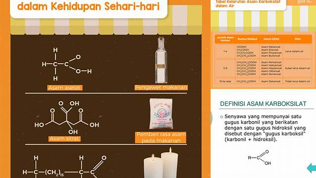Temukan Manfaat Asam Karboksilat yang Jarang Diketahui