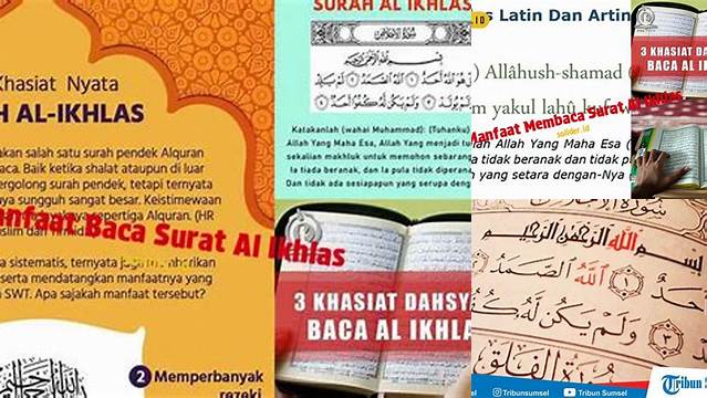 Temukan Manfaat Baca Surat Al Ikhlas yang Jarang Diketahui