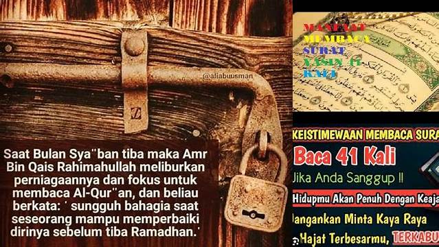 Temukan Rahasia Manfaat Baca Yasin 41 Kali yang Jarang Diketahui