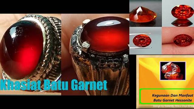 Manfaat Batu Garnet yang Jarang Diketahui, Wajib Kamu Tahu!