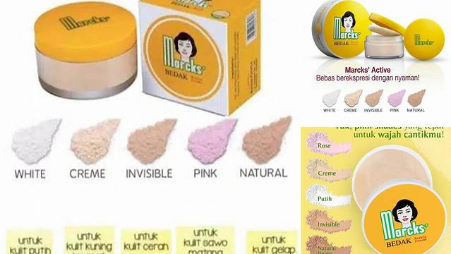 Temukan Rahasia Tersembunyi Bedak Marcks Warna Pink yang Jarang Diketahui