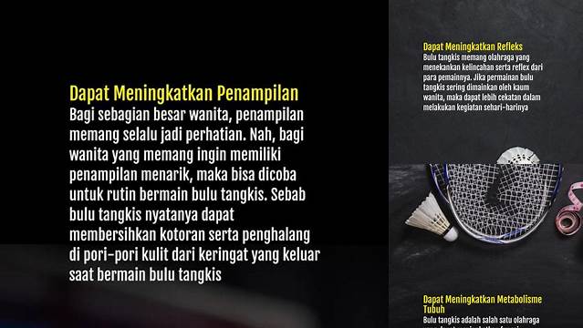 Temukan Manfaat Bermain Bulu Tangkis yang Jarang Diketahui