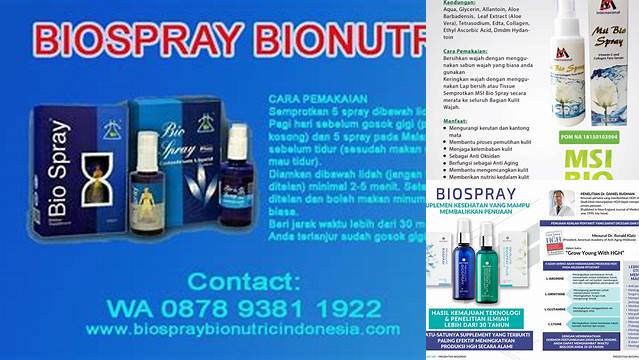 Temukan 5 Manfaat Bio Spray Jarang Diketahui!