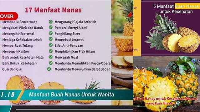 Temukan Rahasia Manfaat Buah Nanas untuk Kesehatan Wanita yang Jarang Diketahui!