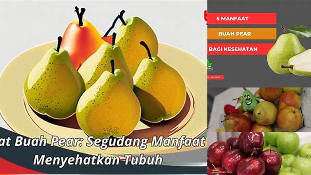 Temukan 8 Manfaat Buah Pir yang Jarang Diketahui, Bikin Kamu Terkejut!