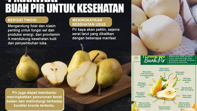 7 Manfaat Buah Pir yang Jarang Diketahui