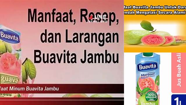 Temukan Manfaat Buavita Jambu yang Jarang Diketahui