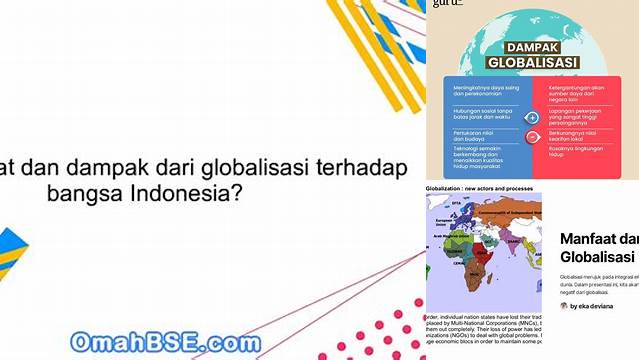 Temukan Manfaat Globalisasi yang Jarang Diketahui, Anda Wajib Tahu!