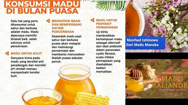 Manfaat Madu yang Jarang Diketahui, Wajib Anda Coba!