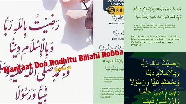 Temukan Manfaat Doa Rodhitu Billahi Rabba yang Jarang Diketahui