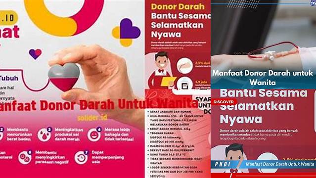 Manfaat Donor Darah bagi Wanita yang Jarang Diketahui!