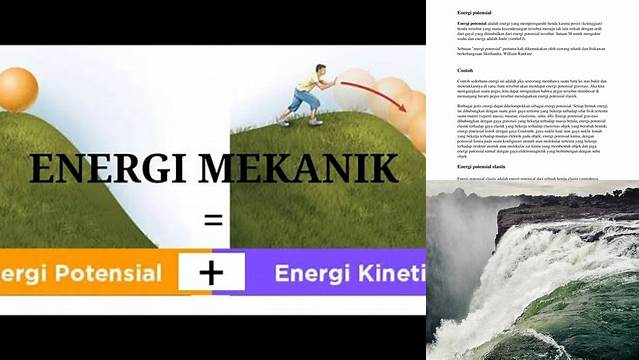 Manfaat Energi Potensial: Penemuan dan Wawasan yang Harus Anda Ketahui