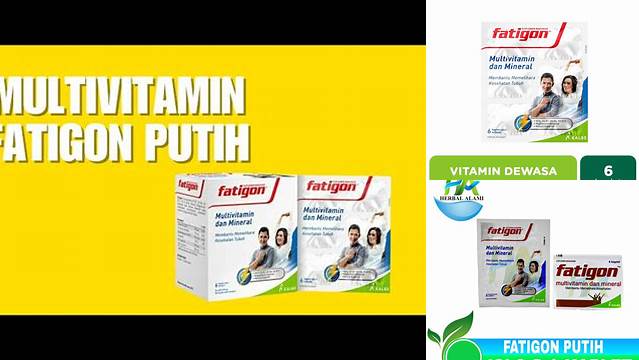 Temukan Manfaat Fatigon Putih, Solusi Jitu Atasi Lelah!