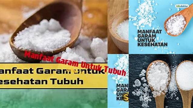 Temukan 10 Manfaat Garam untuk Tubuh yang Jarang Diketahui