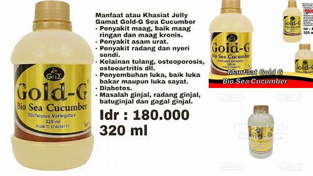 Temukan 5 Manfaat Gold G Bio Sea Cucumber yang Jarang Diketahui