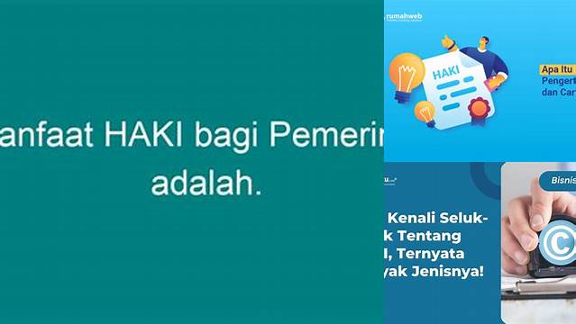 Temukan Manfaat Hak Kekayaan Intelektual yang Belum Diketahui Pemerintah Anda