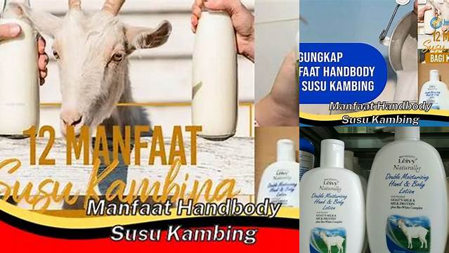 Temukan Manfaat Handbody Susu Kambing yang Jarang Diketahui