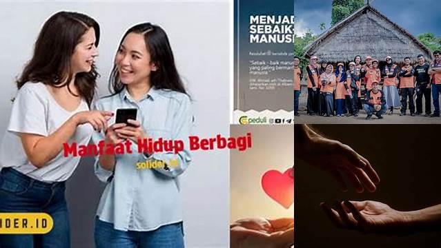 Temukan Manfaat Hidup Berbagi yang Harus Anda Ketahui!