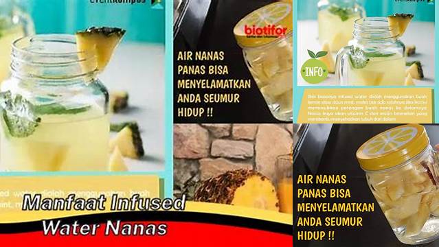 Manfaat Infused Water Nanas yang Jarang Diketahui, Wajib Tahu!