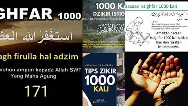 Temukan 9 Manfaat Istighfar 1000 Kali yang Jarang Diketahui