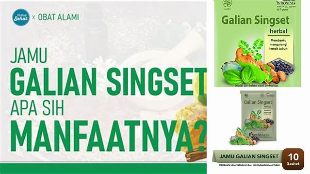 Temukan Manfaat Jamu Galian Singset yang Perlu Anda Tahu