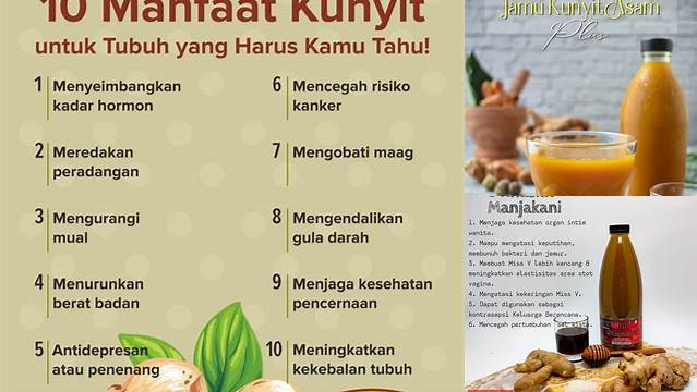 Temukan Manfaat Jamu Kunyit Asam Sirih Manjakani yang Jarang Diketahui
