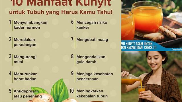 Temukan Manfaat Jamu Kunyit Asam untuk Kecantikan yang Jarang Diketahui