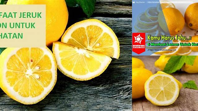 Temukan Manfaat Jeruk Lemon untuk Kesehatan yang Jarang Diketahui