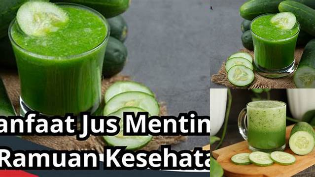 Temukan 8 Manfaat Jus Mentimun yang Jarang Diketahui