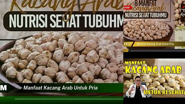 Temukan 9 Manfaat Dahsyat Kacang Arab untuk Pria yang Jarang Diketahui