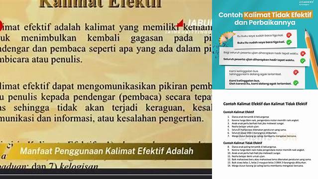 Temukan Manfaat Kalimat Efektif yang Jarang Diketahui