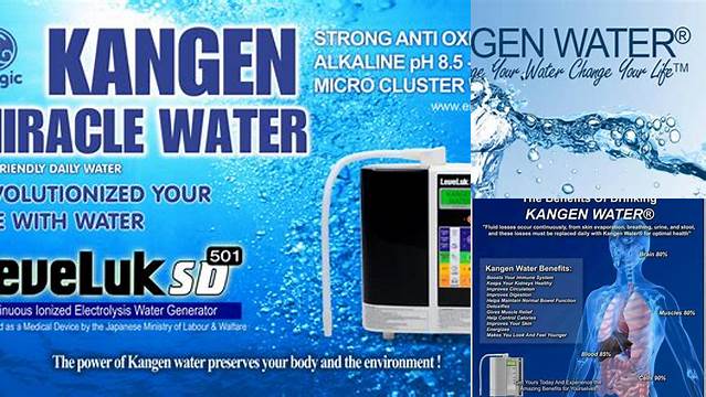 Manfaat Kangen Water yang Jarang Diketahui, Wajib Anda Tahu!