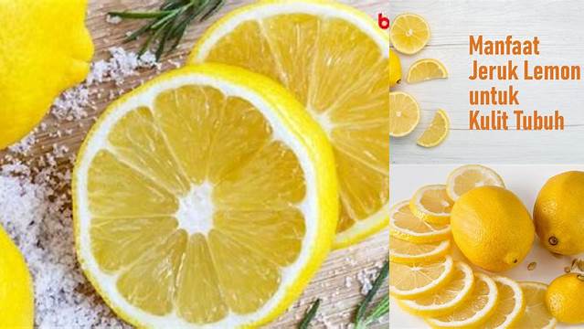 Temukan 6 Manfaat Kulit Jeruk Lemon yang Jarang Diketahui