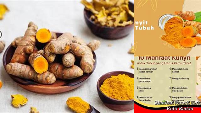 Manfaat Kunyit untuk Kulit yang Wajib Kamu Tahu