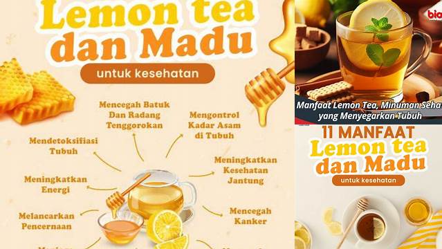 Temukan Manfaat Lemon Teh dengan Gula yang Belum Anda Tahu