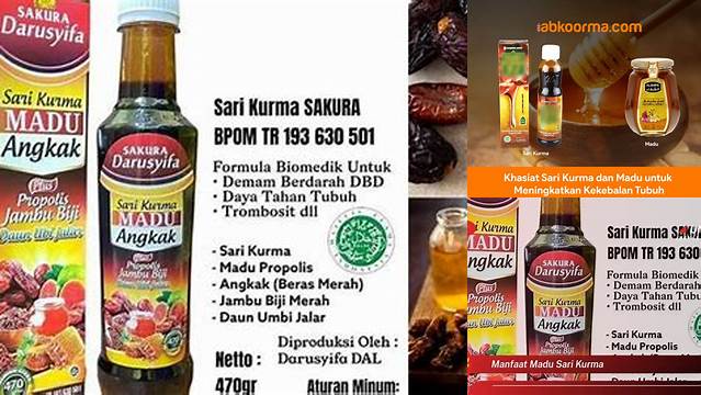 10 Manfaat manfaat madu sari kurma untuk kesehatan optimal Anda