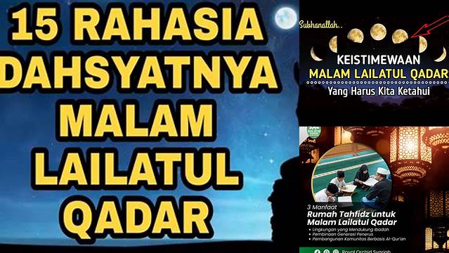 Temukan Rahasia Malam Lailatul Qadar yang Jarang Diketahui