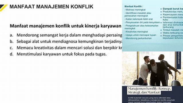 Temukan Manfaat Rahasia Manajemen Konflik, Dijamin Menakjubkan!