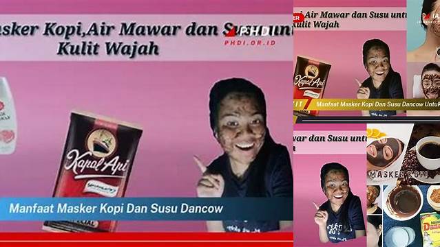 Temukan Rahasia Masker Kopi dan Susu Dancow yang Jarang Diketahui