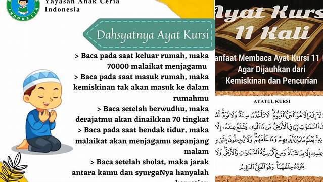 Manfaat Membaca Ayat Kursi 11 Kali yang Jarang Diketahui dan Wajib Diketahui