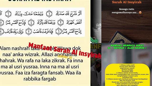 Temukan Manfaat Surat Al-Insyirah yang Jarang Diketahui