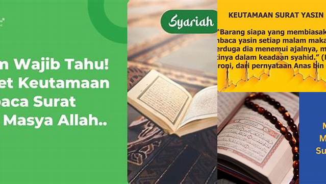 Temukan Manfaat Baca Surat Yasin, Rahasia yang Jarang Diketahui!