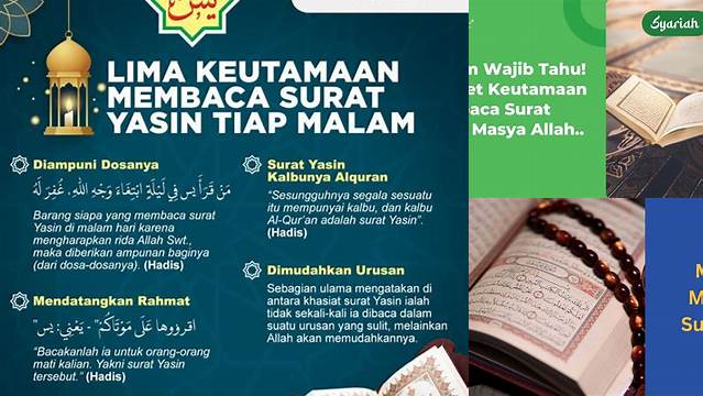 Manfaat Membaca Yasin yang Jarang Diketahui, Wajib Anda Ketahui!