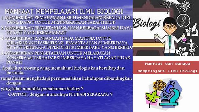  Ketahui 10 Manfaat Mempelajari Ilmu Biologi yang Jarang Diketahui