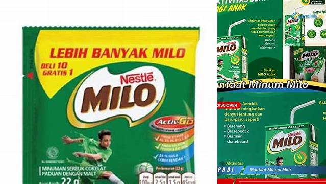 Manfaat Milo Bagi Tubuh yang Jarang Diketahui, Wajib Tahu!